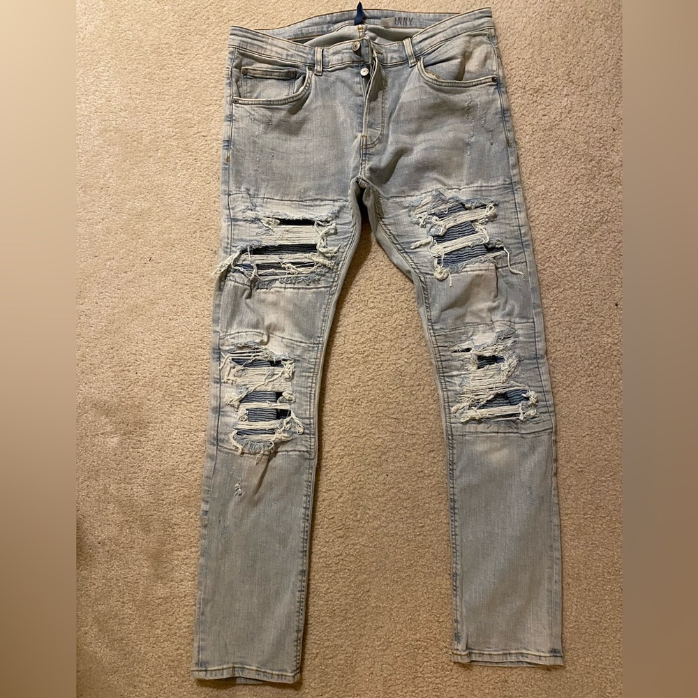 Divided H&M Men’s Ripped Skinny Jeans Size 38/32